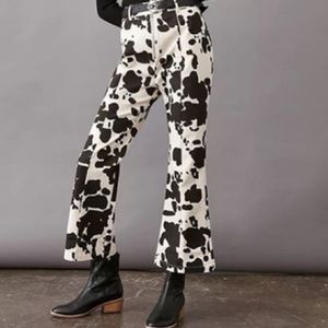 En Saison Cow Print Pants